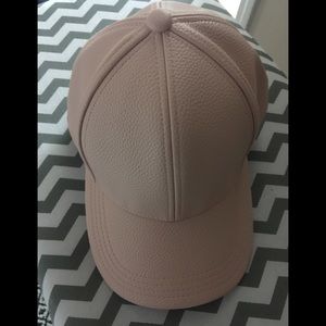 🎀 Pink leather baseball cap 🎀
